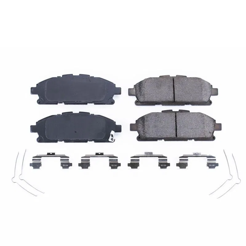 17-1552 – POWERSTOP Brake Pad, FMSI Number D1552 Ceramic Brake Pads Set Of 4 With Premium Stainless Steel Hardware